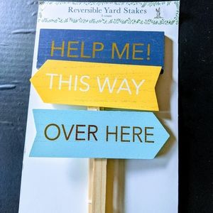 REVERSIBLE Wooded Yard signs Halloween